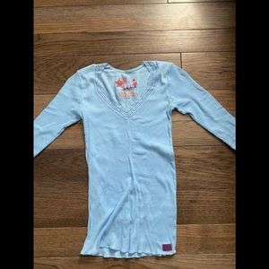 L.e.i Sleepwear Lace Trim Tee